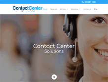 Tablet Screenshot of contactcentersolutions.com